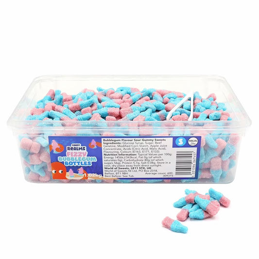 Fizzy Bubblegum Bottles Tub - 1kg